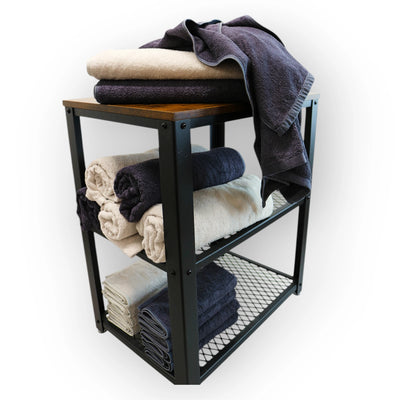 Black bath towels - bamboo