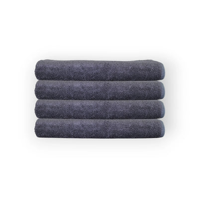 Black guest towel set - Bamboo