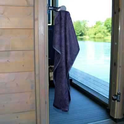 Black guest towel set - Bamboo