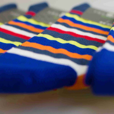 Men's colored striped bamboo socks - 5-pack