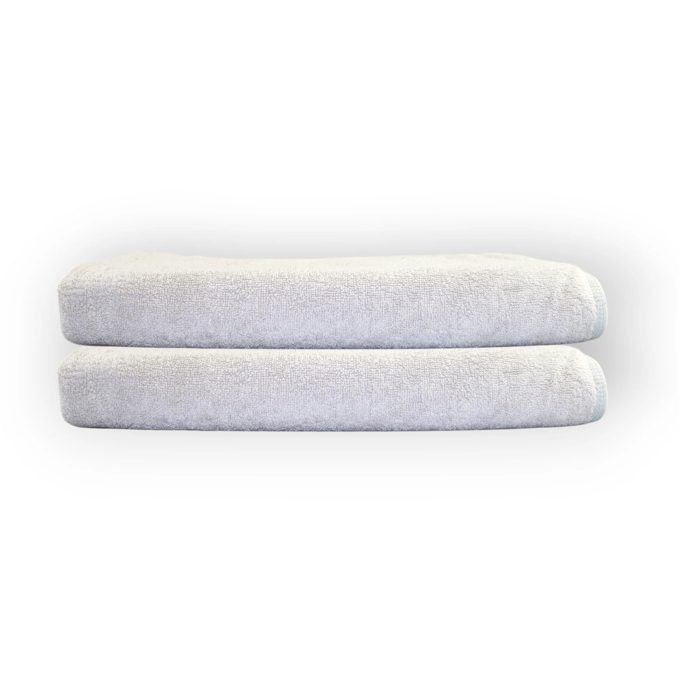 White bath towels - bamboo