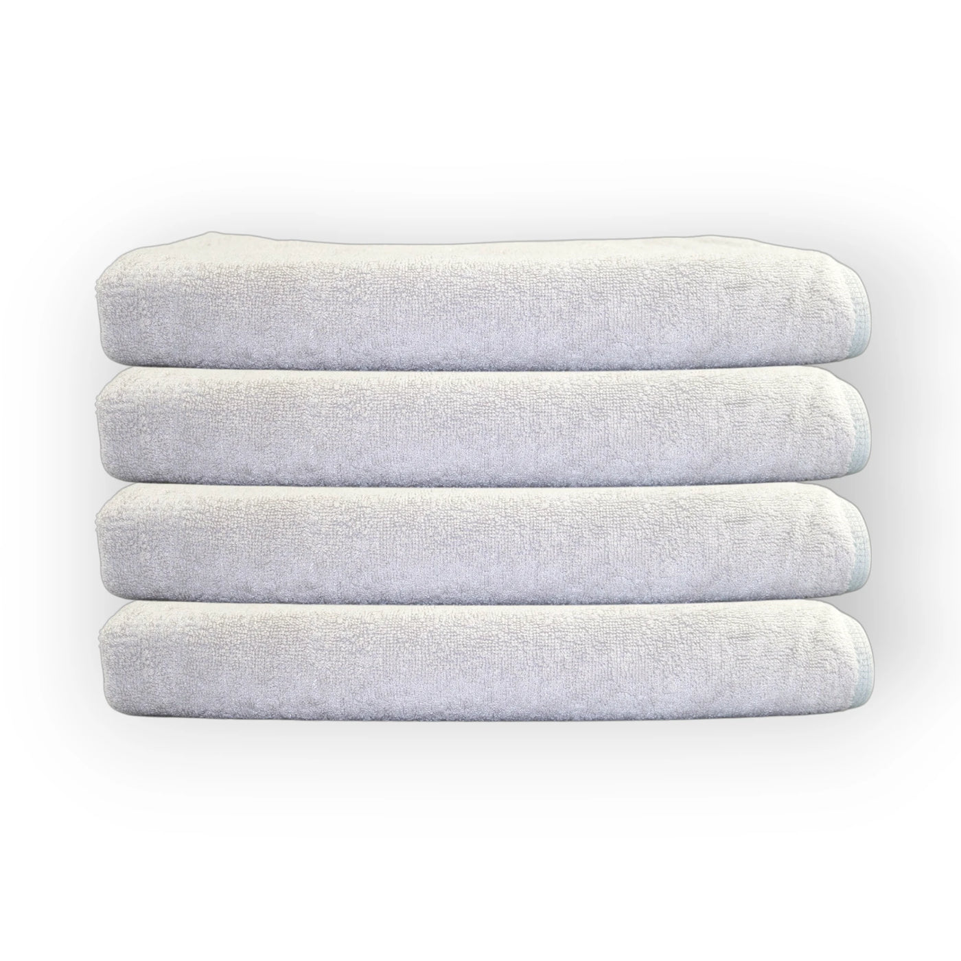 White bath towel set - Bamboo