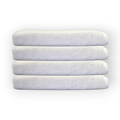 White bath towel set - Bamboo